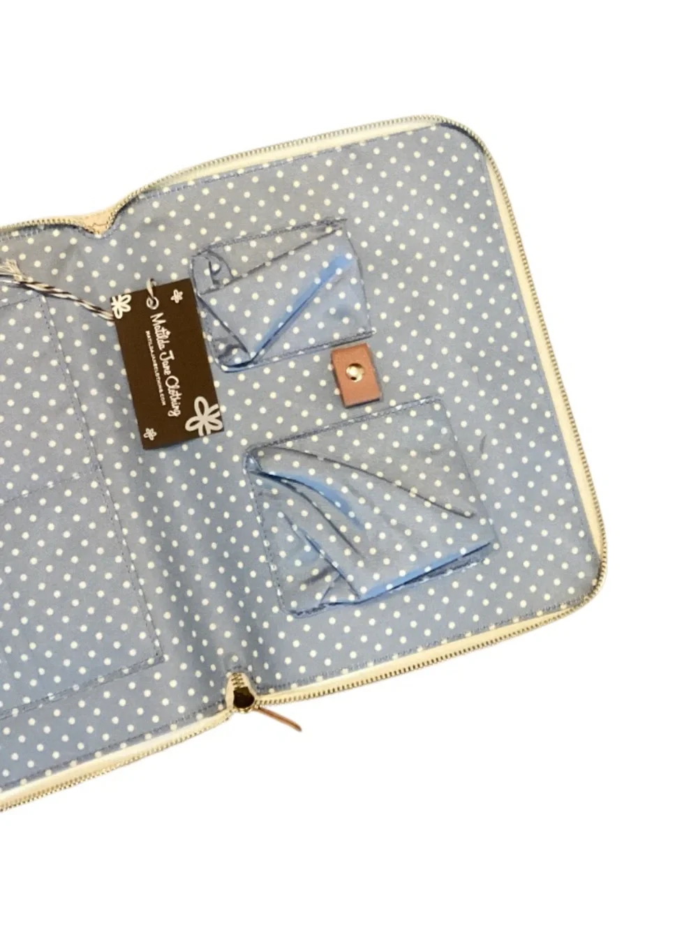 Matilda Jane On The Go Vegan Floral Zip Tablet Tech Travel Case NWT